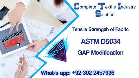 Tensile Strength | ASTM D5034 | GAP Testing | Textile @textilehub1 @texicab6756 @sachikaindia
