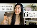 LOUIS VUITTON KEY POUCH (KEY CLES) - BEST LV SLG?! REVIEW & 6 DIFFERENT WAYS TO USE IT