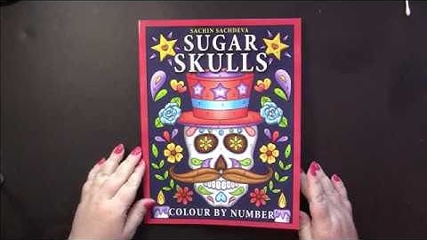 Flip & Review: Sugar Skull Color by Number by Sachin Sachdeva (Adult Coloring)