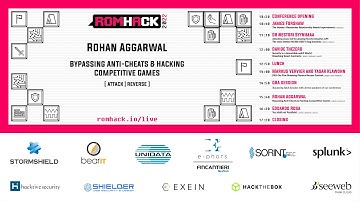 #RomHack2022 - Rohan Aggarwal - Bypassing Anti-Cheats & Hacking Competitive Games
