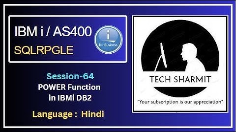 Power function in db2 sql  | SQLRPGLE | ibmi training | sqlrpgle as400 | db2 | db2 view