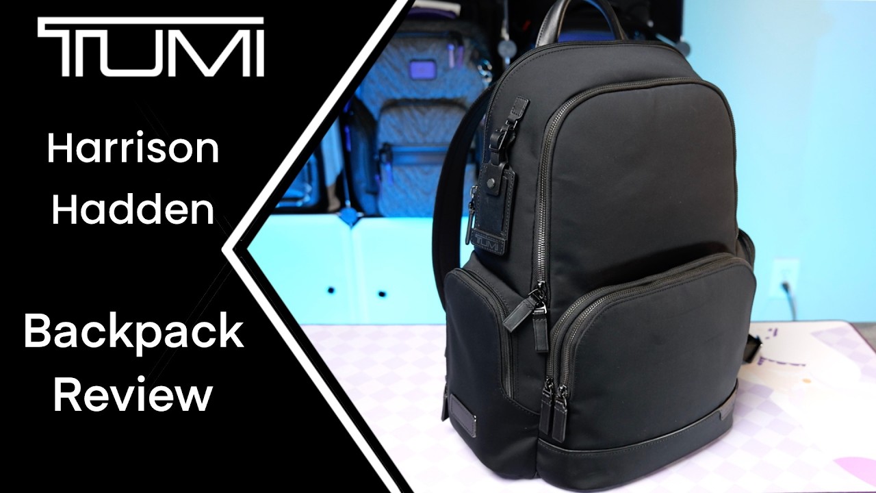 harris backpack tumi - Harrison Warren - 15-Inch Laptop Backpack - Stylish Women's & Men's Backpack for Travel & Business - Black Bombe Key touchpoints feature premium pebbled leather. TUMI Harrison Collection | Tumi