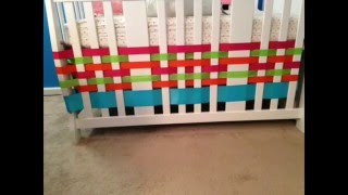 If you have an oddly shaped crib that a normal crib skirt won