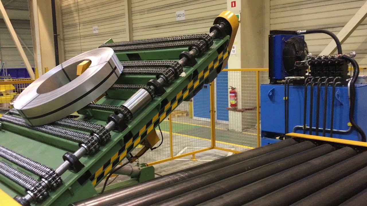 slitted coil packaging line 046 YouTube