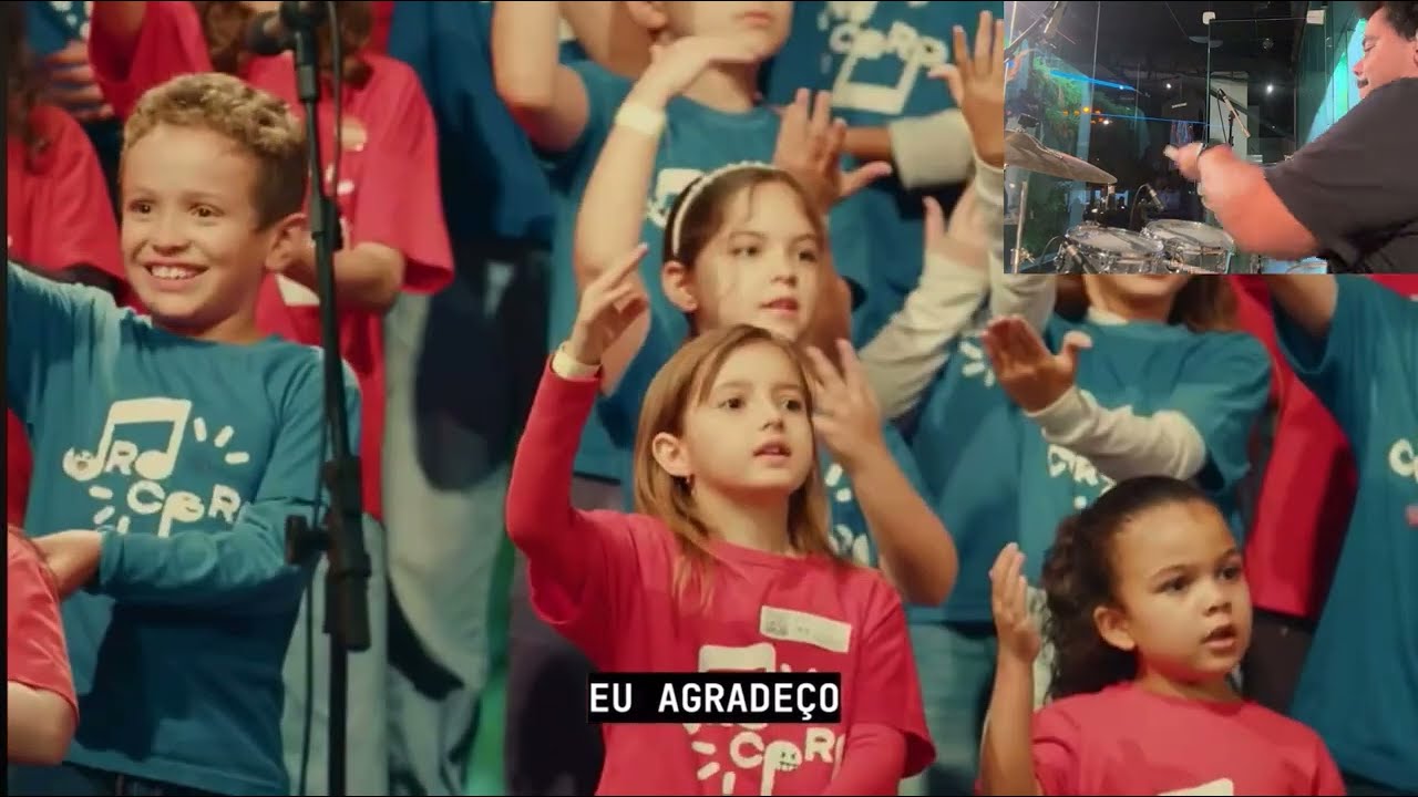 AGRADEÇO (Coro Infantil IBAB) 20/10/2024 versão DrumCam