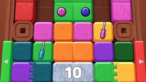 Wood Away Block Jam Level 159 Game Walkthrough Solution