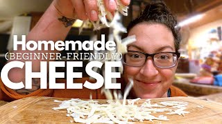 How to Make Easy Homemade Cheese for Slicing, Grating, and Melting!