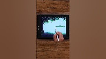 A Summer Day - #procreate Landscape Drawing