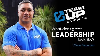 Team Up Events NZ | Sione Faumuina on Leadership