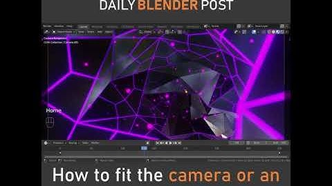 How to fit the Camera or Image to the Viewport Size in Blender