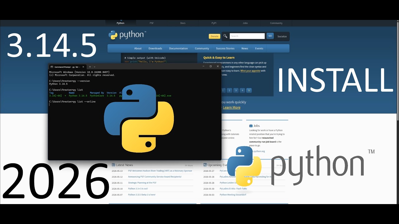How to use Python Install Manager 2026 - YouTube