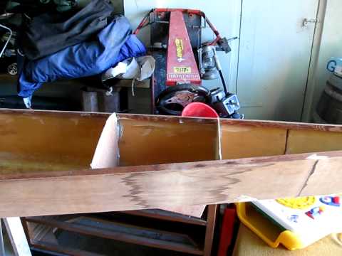 home made plywood kayak fishing canoe - YouTube