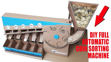 DIY Full Automatic Coin Sorting Machine V3. How To Make Coin Sorting Machine.