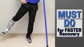 MUST Do Exercises with Injured Foot or Ankle- Faster Recovery