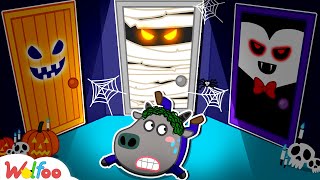 Wolfoo and Not So Spooky Halloween Doors Challenge for kids | Happy Halloween 🤩 Wolfoo Kids Cartoon