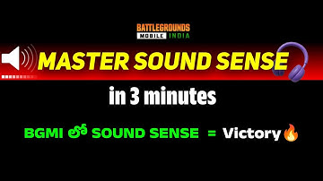 Ee Sound Trick Teliste Mee Gameplay Maripothundi 😳 | BGMI Sound Sense Telugu