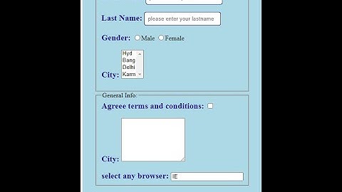 HTML forms-Part 1-inputs,buttons,checkboxes, textarea, input type radio, submit button, reset button