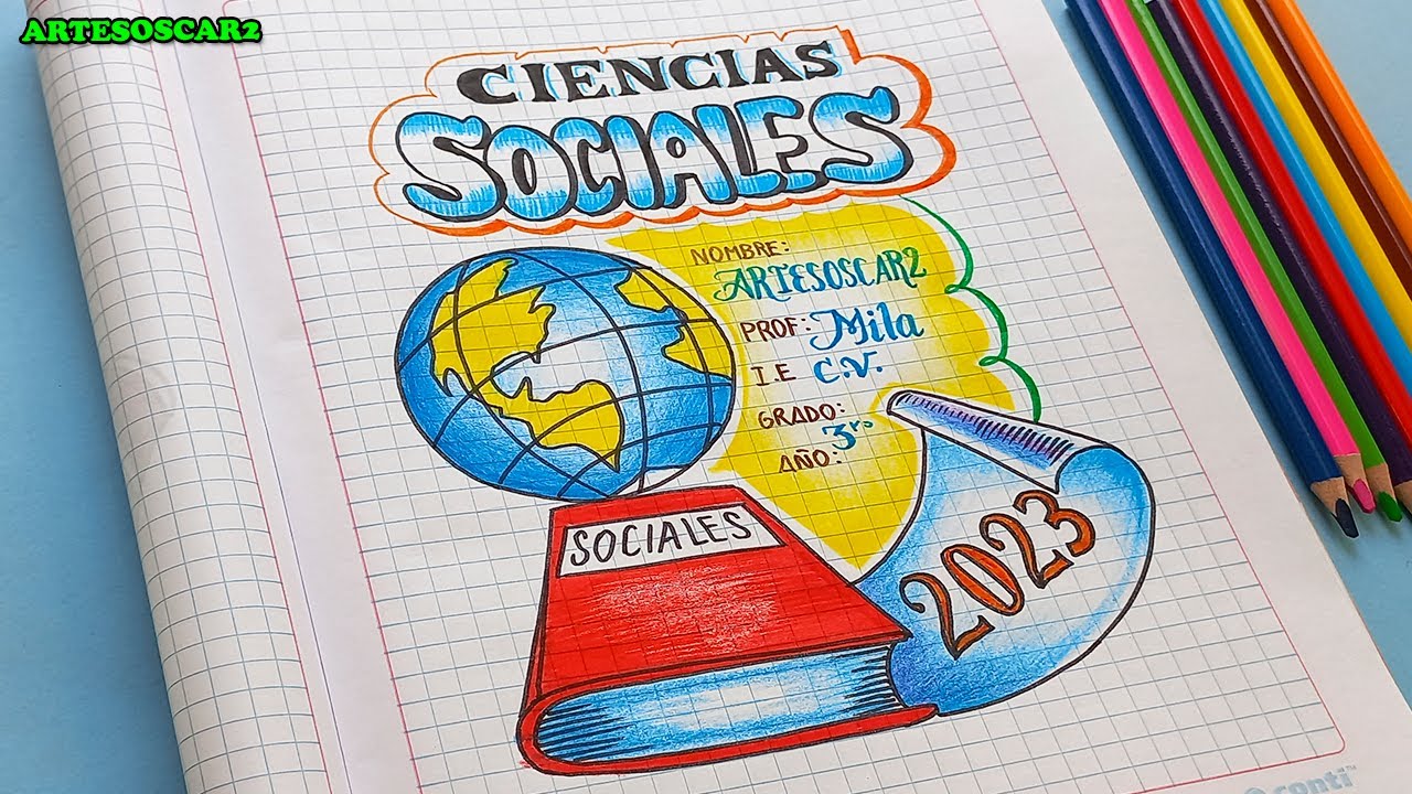 Dibujos Para Caratula De Ciencias Sociales Youtube