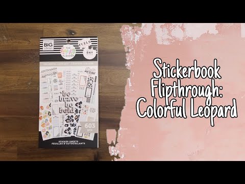 Stickerbook Flipthrough: Colorful