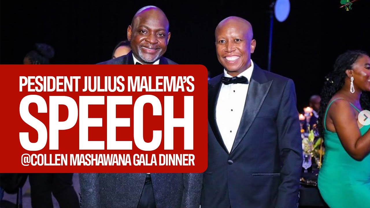 President Julius Malema giving a keynote address the Collen MAshawana Foundation 12thANN GalaDinner