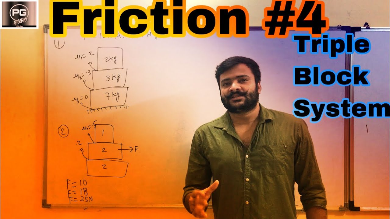 Friction # (4) JEE ADVANCE || TRIPLE BLOCK SYSTEM & equilibrium of ...
