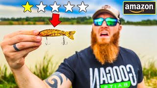 Fishing w/ WORST Rated Lures on Amazon (Surprising Results!!) screenshot 3