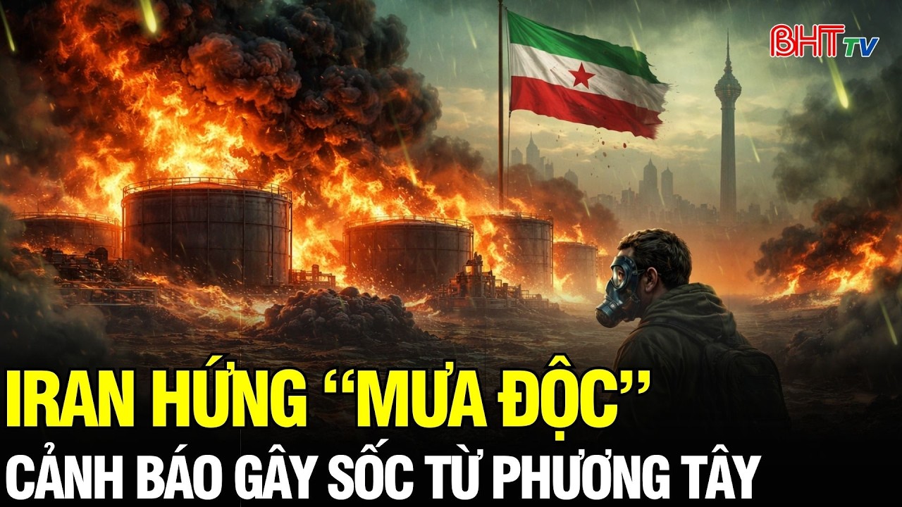 Tin NÓNG: Iran hứng “mưa độc” sau loạt không kích – Cảnh báo thảm họa môi trường chưa từng có