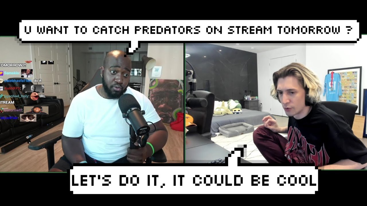 Jidion Asks xQc to Catch Predators with Him in Miami
