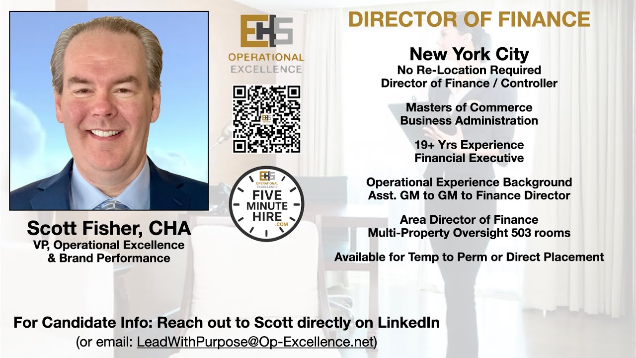 EHS Op-Excellence 5MH C0002 NYC Director of Finance