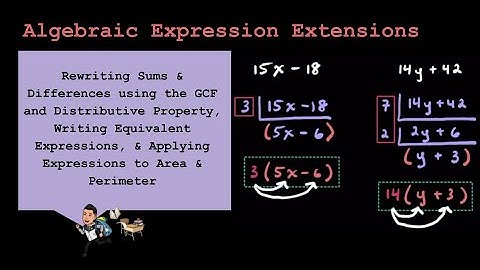 Pre-Algebra: Expressions Extensions (GCF, Equivalent Expressions, & Geometry)