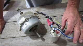 DIY How to wire single phase 115 Volt Blower motor with start/run capacitor Testing Only