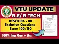 BESCK104 Exclusive Most imp Questions  score 100/100 #importantquestions #vtu #engineeringcourse