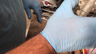 RF900RR リアブレーキマスターシリンダーリペア Suzuki RF900 repairing the rear break master cylinder