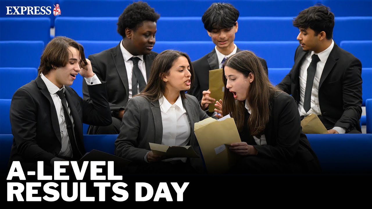 LIVE: Students receive their A-level grades on results day - YouTube