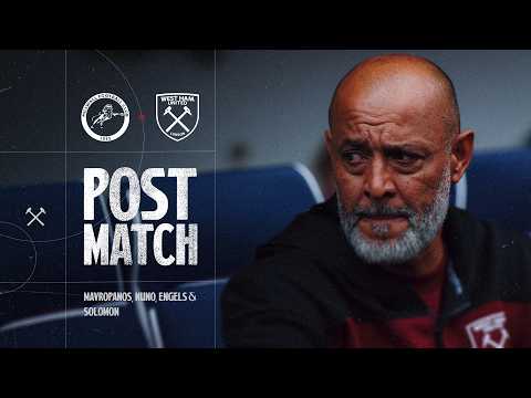 Mavropanos, Nuno, Engels & Solomon | Post-Match Reactions | Milwall 2-2 West Ham
