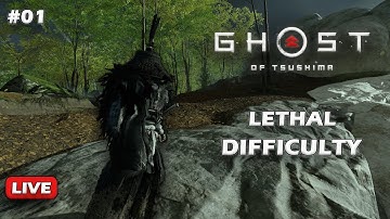 Ghost of Tsushima *Lethal Mode* – One Mistake = Death | [PART - 01 ] LIVE