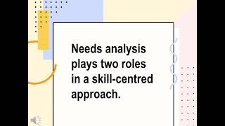 SKILLS CENTERED COURSE DESIGN ENG 109
