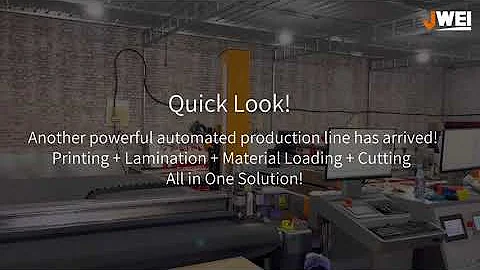 JWEI digital cutter :Another cutting-edge automated production line has arrived