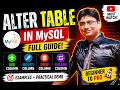 ALTER TABLE in MySQL in One Shot | Add, Drop, Modify Columns with Examples
