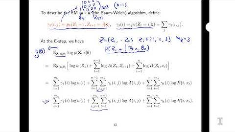 2018 1 STAT542 8 15 The Baum Welch Algorithm  HMM EM