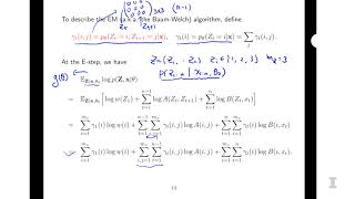 2018 1 STAT542 8 15 The Baum Welch Algorithm  HMM EM