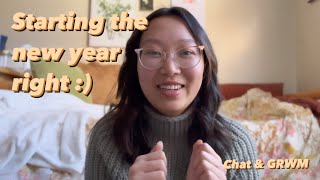 chill lunar new year grwm! getting back into it :) hobbies \& morning routines