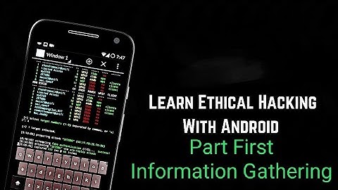Ethical Hacking With Android |Footprinting and Port scanning