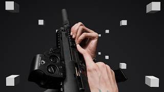FSP-9 SMG Combat Empty Reload Animation | Hand-Keyed Blender FPS Showcase