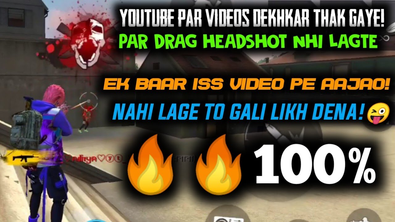 Top New latest drag Headshot Tips & tricks 2020🔥Garena Free