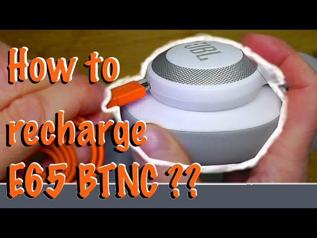 How to charge JBL E65BTNC wireless bluetooth headphones