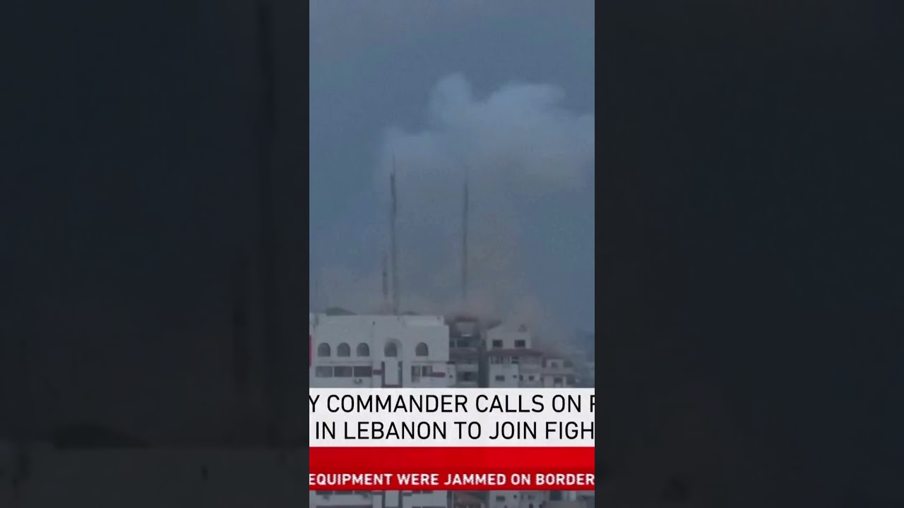 Israeli Airstrike Caught Live On Air | 10 News First