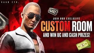 PUBG MOBILE LIVE CUSTOM ROOM & UC GIVEAWAYS | 10 ROYAL PASS GIVEAWAY - SAAD ETC
