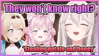 Botan Made a Undergroud Thieft Railway System to Steal Potato and Honey...【Hololive】【Shishiro Botan】