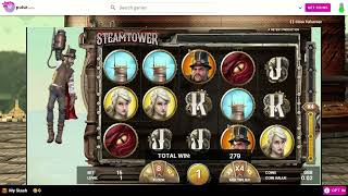 Steam Tower   Pulsz Casino Free Spins Live Play Bonuses